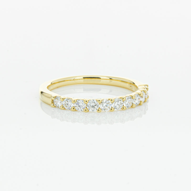 18ct Yellow Gold .50ct Diamond Panorama Band-Ring-Walker & Hall