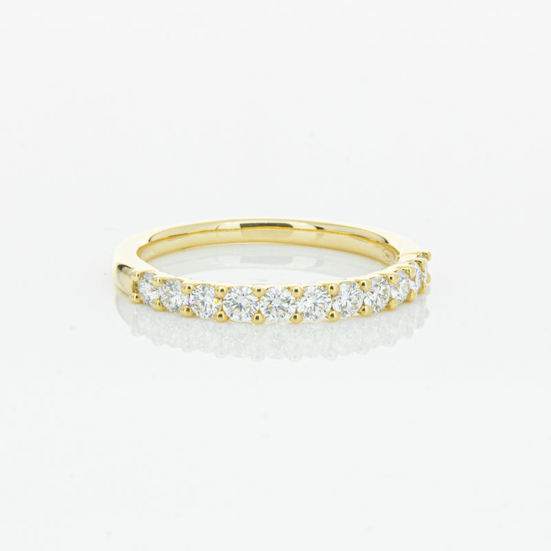 18ct Yellow Gold .50ct Diamond Panorama Band-Ring-Walker & Hall