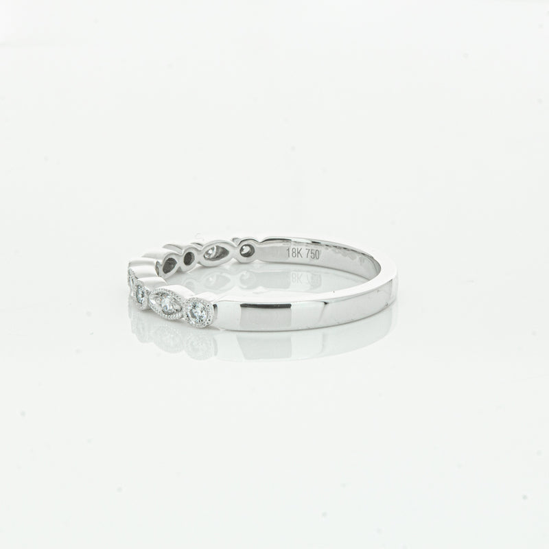 18ct White Gold Diamond Aura Ring-Ring-Walker & Hall