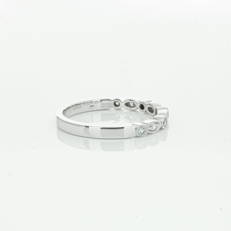 18ct White Gold Diamond Aura Ring-Ring-Walker & Hall