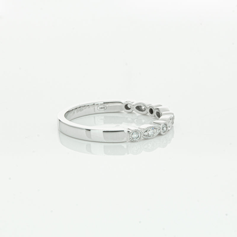 18ct White Gold Diamond Aura Ring-Ring-Walker & Hall