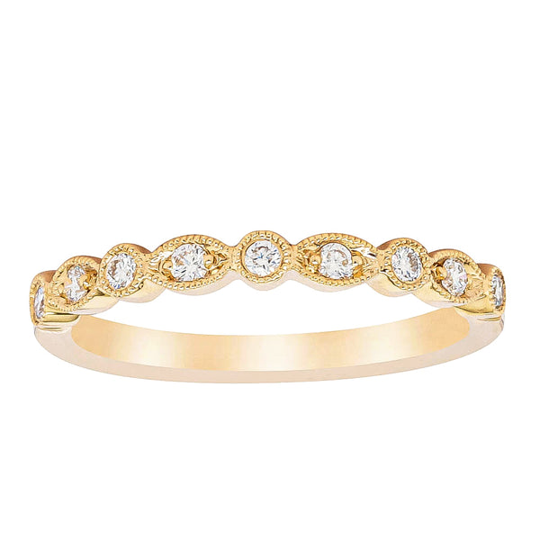 18ct Yellow Gold Diamond Aura Ring - Ring - Walker & Hall