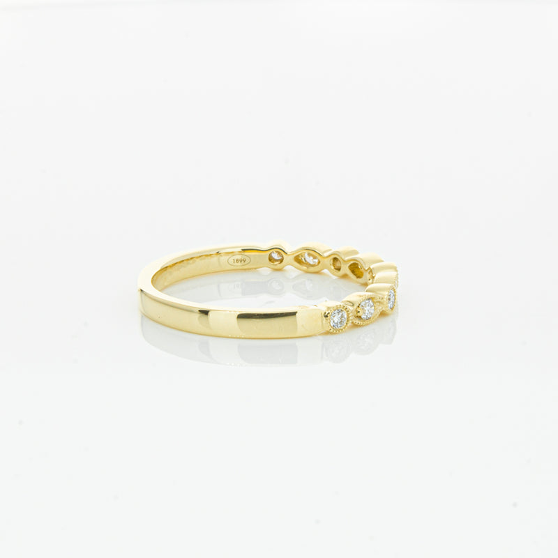 18ct Yellow Gold Diamond Aura Ring-Ring-Walker & Hall