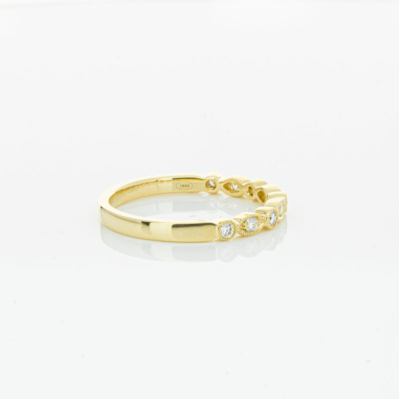 18ct Yellow Gold Diamond Aura Ring-Ring-Walker & Hall