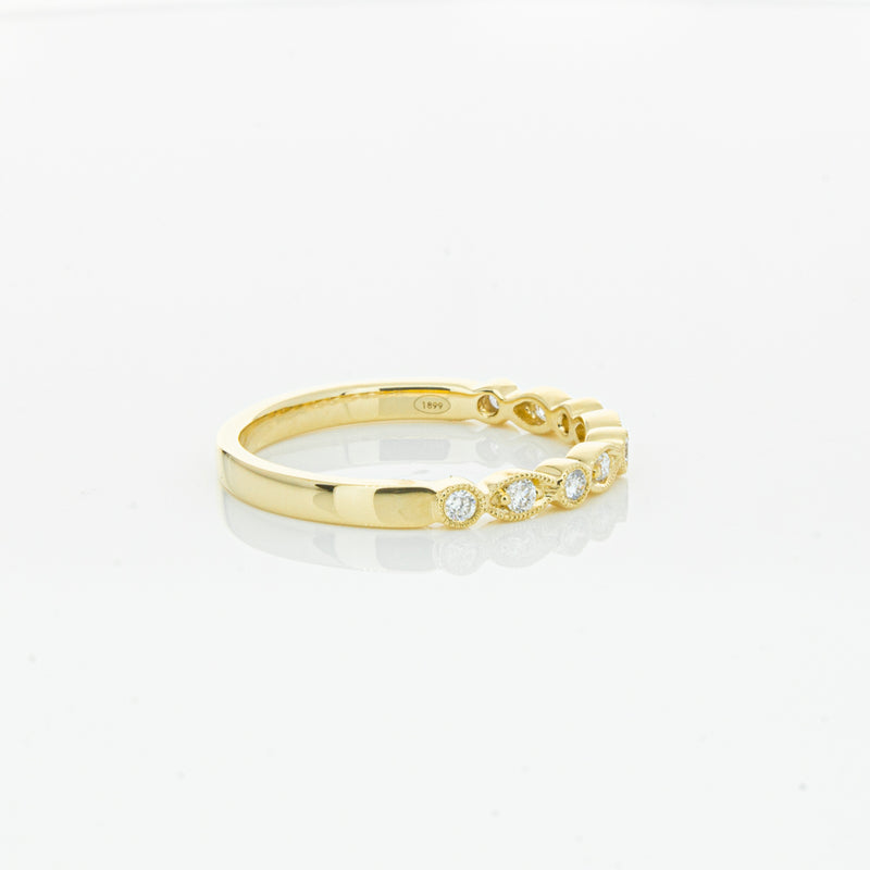 18ct Yellow Gold Diamond Aura Ring-Ring-Walker & Hall