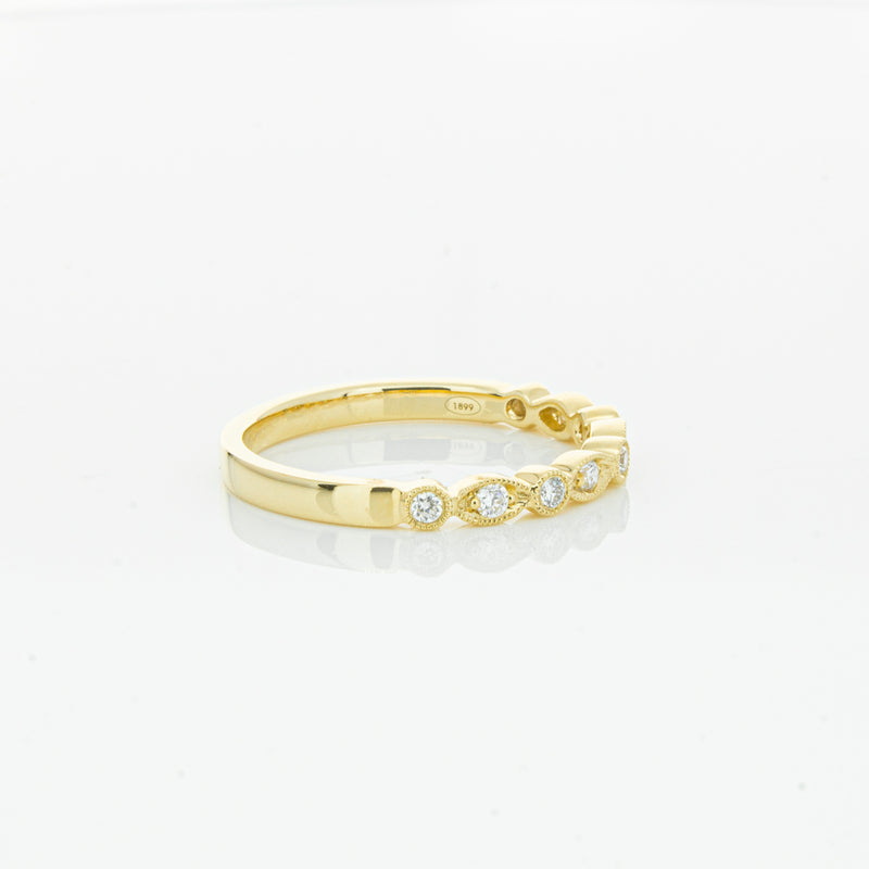 18ct Yellow Gold Diamond Aura Ring-Ring-Walker & Hall