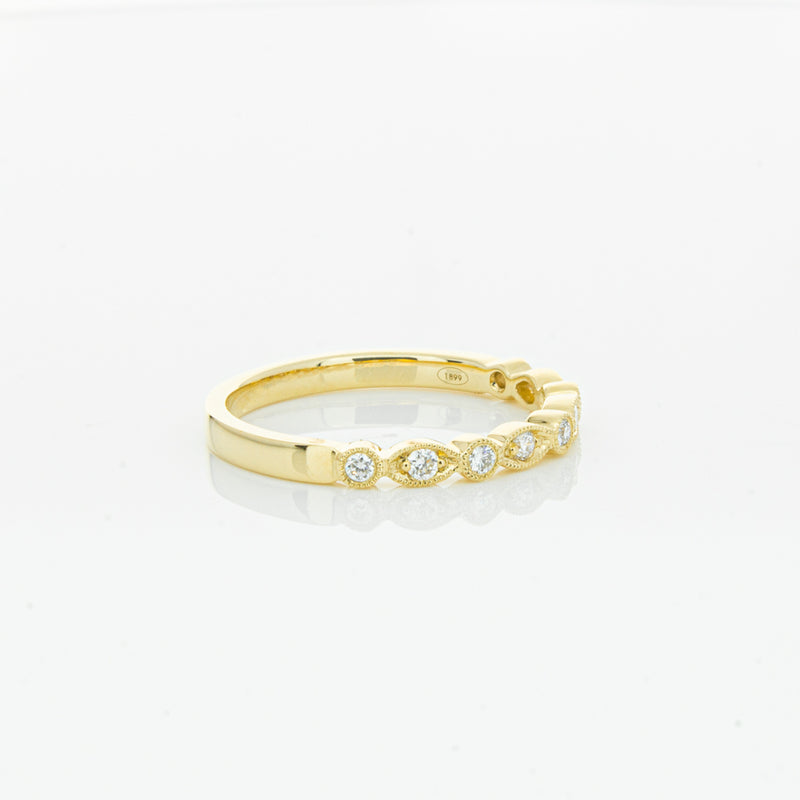 18ct Yellow Gold Diamond Aura Ring-Ring-Walker & Hall