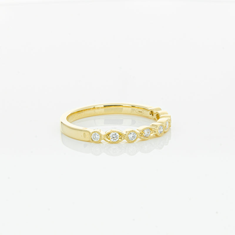 18ct Yellow Gold Diamond Aura Ring-Ring-Walker & Hall