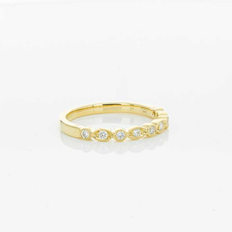 18ct Yellow Gold Diamond Aura Ring-Ring-Walker & Hall