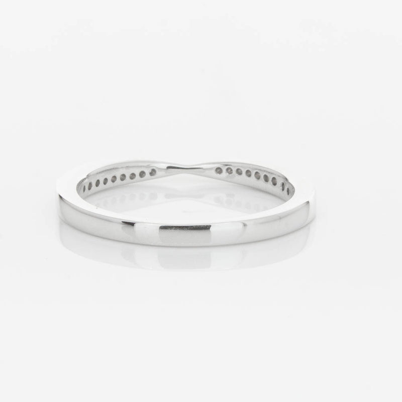 18ct White Gold .09ct Diamond Zenith Band-Ring-Walker & Hall