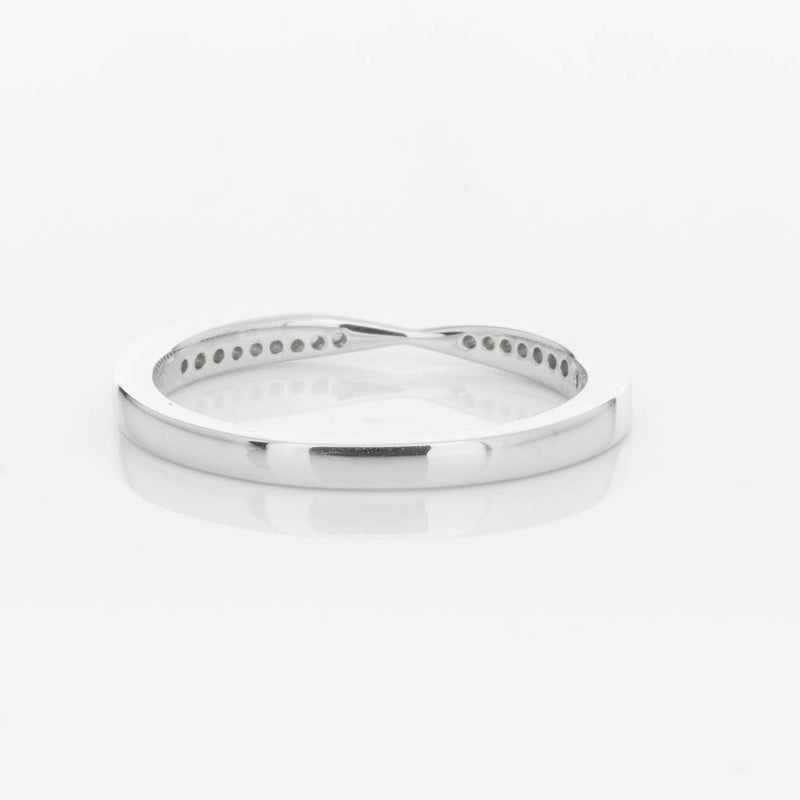 18ct White Gold .09ct Diamond Zenith Band-Ring-Walker & Hall