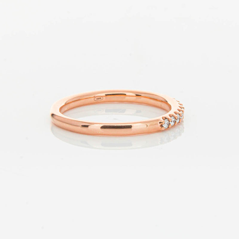 18ct Rose Gold .20ct Manhattan Diamond Band-Ring-Walker & Hall