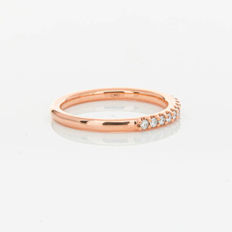 18ct Rose Gold .20ct Manhattan Diamond Band-Ring-Walker & Hall