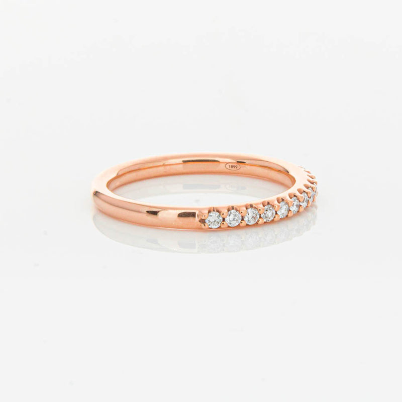 18ct Rose Gold .20ct Manhattan Diamond Band-Ring-Walker & Hall