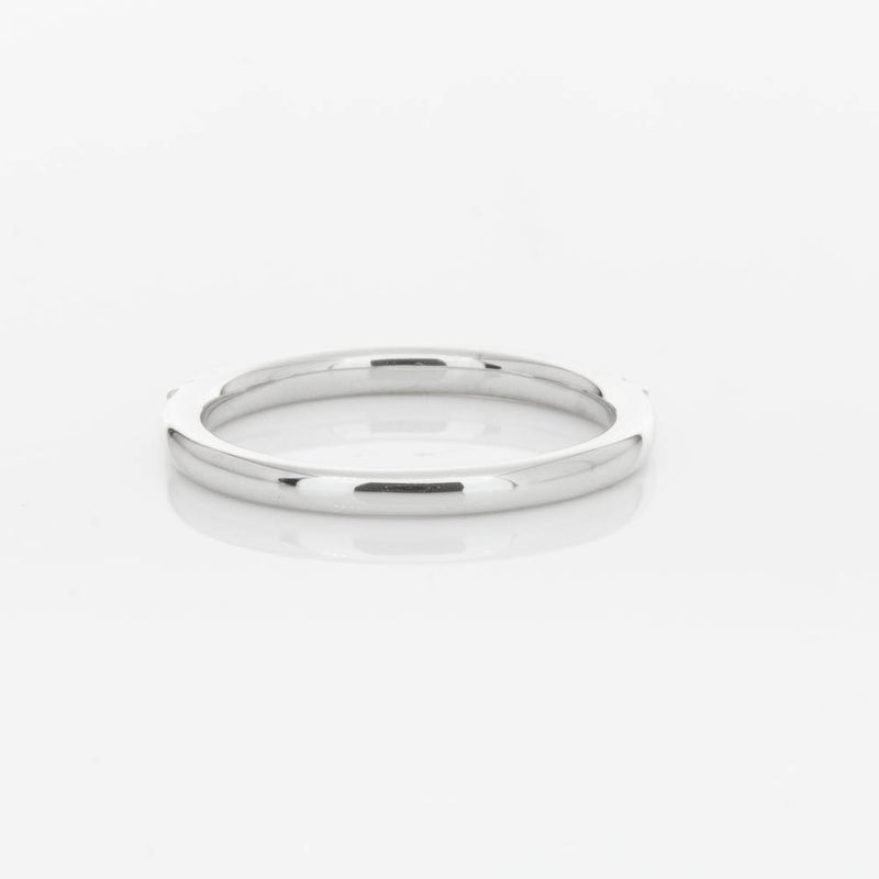 18ct White Gold .20ct Diamond Manhattan Band-Ring-Walker & Hall