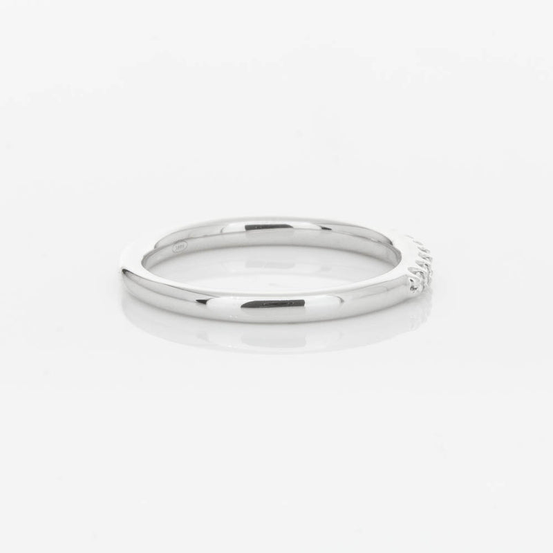 18ct White Gold .20ct Diamond Manhattan Band-Ring-Walker & Hall