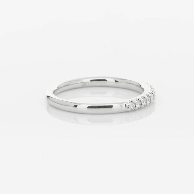 18ct White Gold .20ct Diamond Manhattan Band-Ring-Walker & Hall