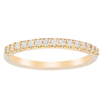 18ct Yellow Gold .20ct Diamond Manhattan Band-Ring-Walker & Hall