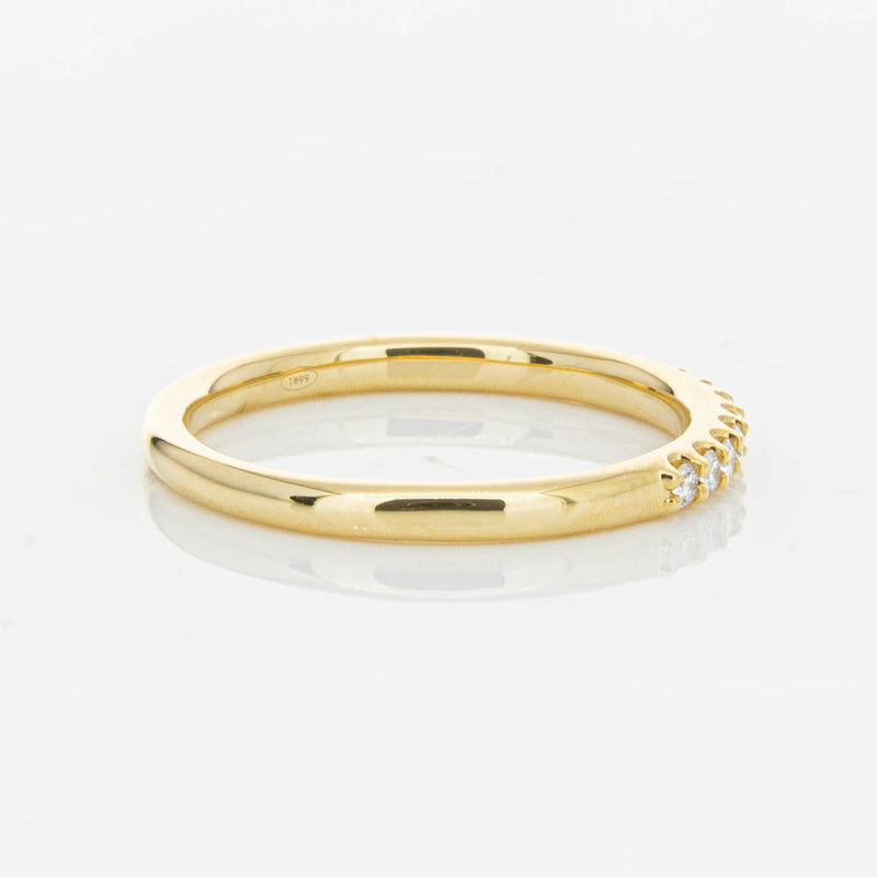 18ct Yellow Gold .20ct Diamond Manhattan Band-Ring-Walker & Hall