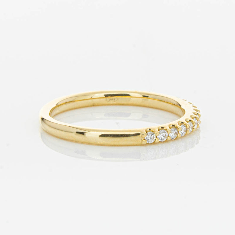 18ct Yellow Gold .20ct Diamond Manhattan Band-Ring-Walker & Hall