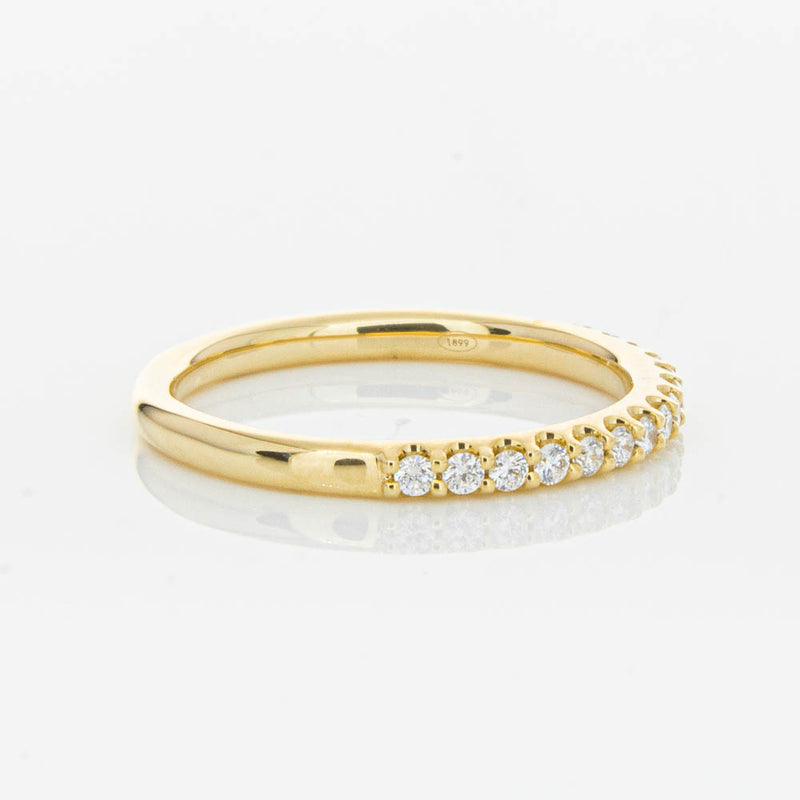 18ct Yellow Gold .20ct Diamond Manhattan Band-Ring-Walker & Hall