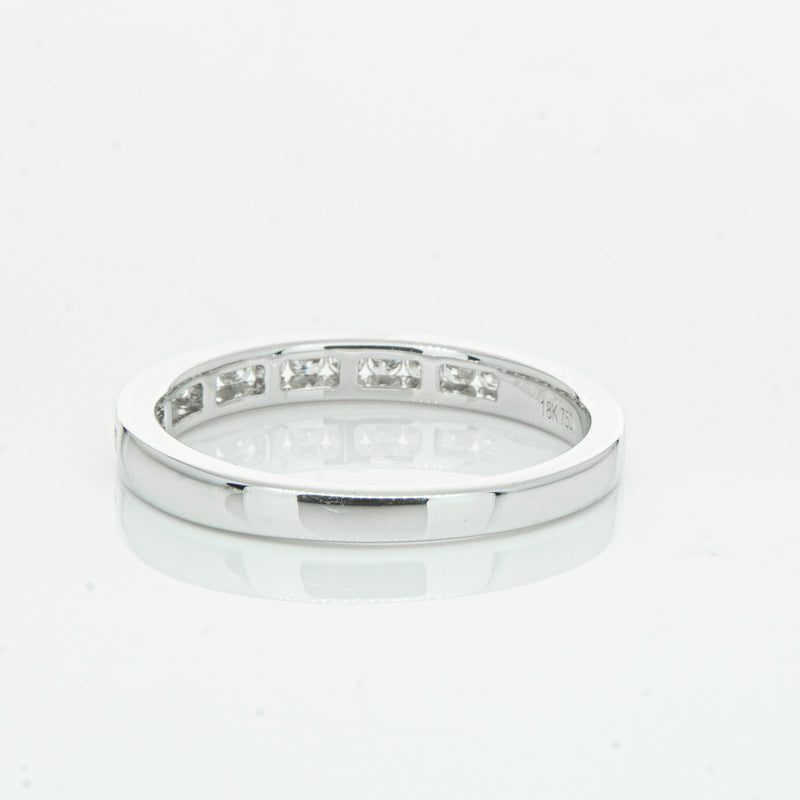 18ct White Gold .28ct Diamond Avalon Band-Ring-Walker & Hall