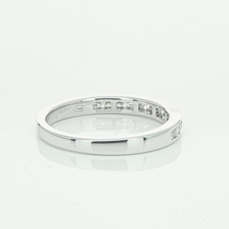18ct White Gold .28ct Diamond Avalon Band-Ring-Walker & Hall