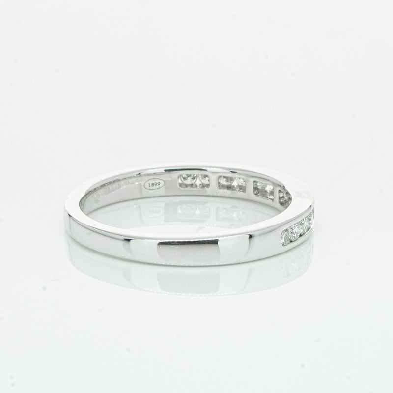 18ct White Gold .28ct Diamond Avalon Band-Ring-Walker & Hall