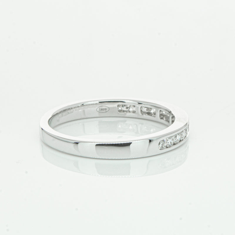 18ct White Gold .28ct Diamond Avalon Band-Ring-Walker & Hall