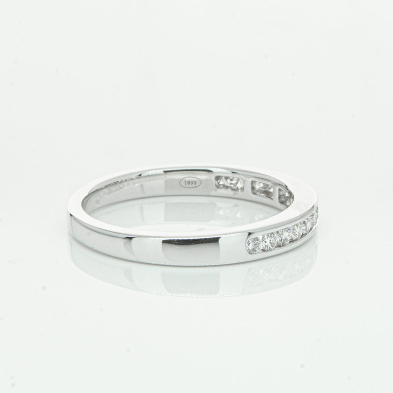 18ct White Gold .28ct Diamond Avalon Band-Ring-Walker & Hall