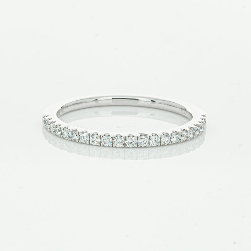 18ct White Gold Diamond Millie Band-Ring-Walker & Hall