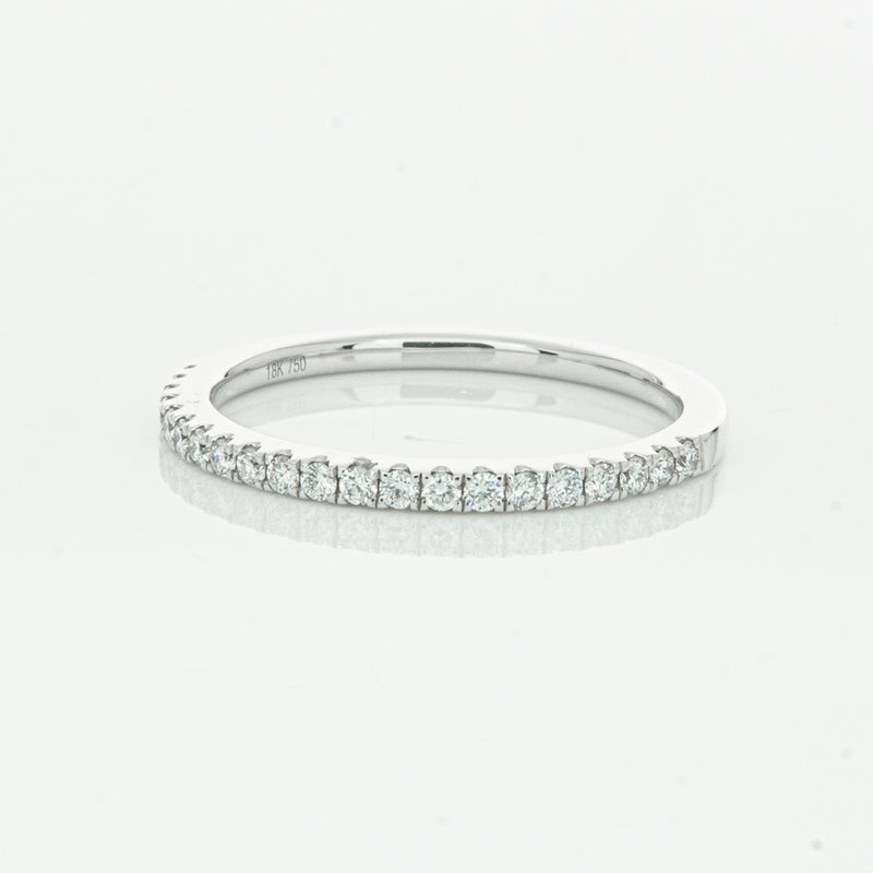 18ct White Gold Diamond Millie Band-Ring-Walker & Hall