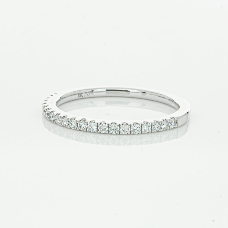 18ct White Gold Diamond Millie Band-Ring-Walker & Hall