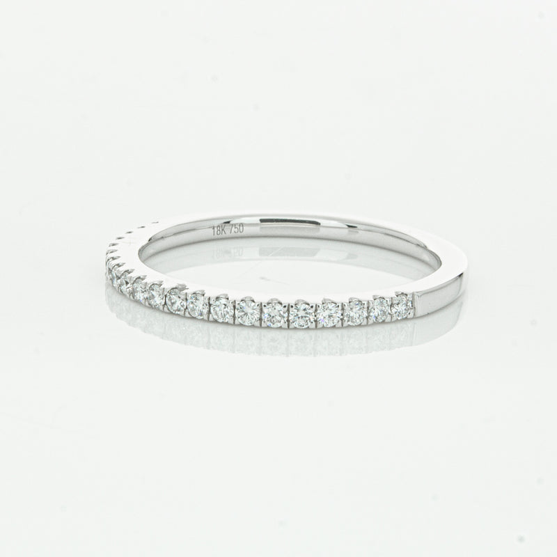 18ct White Gold Diamond Millie Band-Ring-Walker & Hall