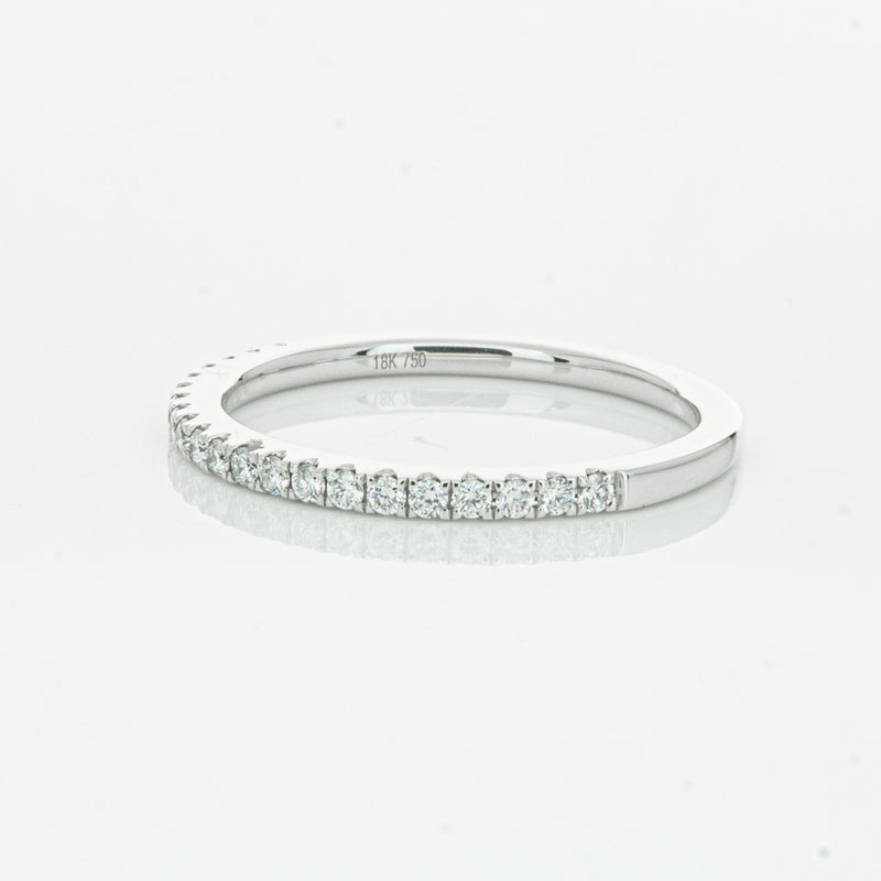 18ct White Gold Diamond Millie Band-Ring-Walker & Hall