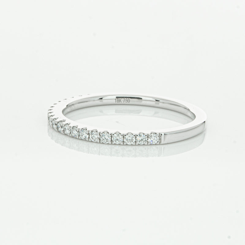 18ct White Gold Diamond Millie Band-Ring-Walker & Hall