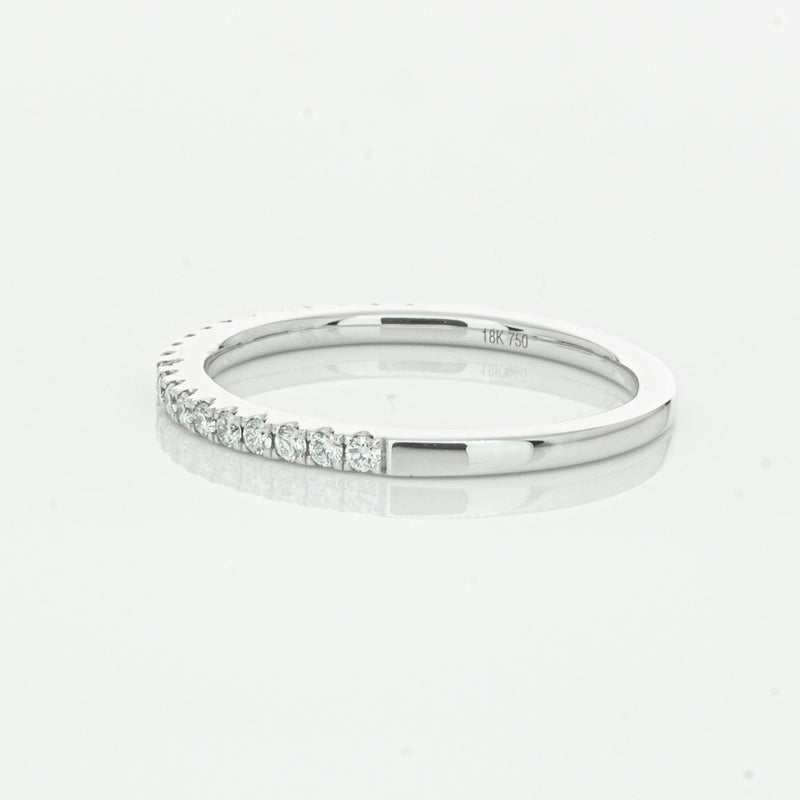 18ct White Gold Diamond Millie Band-Ring-Walker & Hall