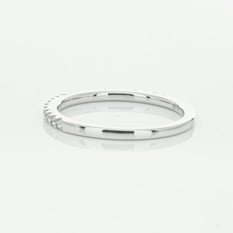 18ct White Gold Diamond Millie Band-Ring-Walker & Hall