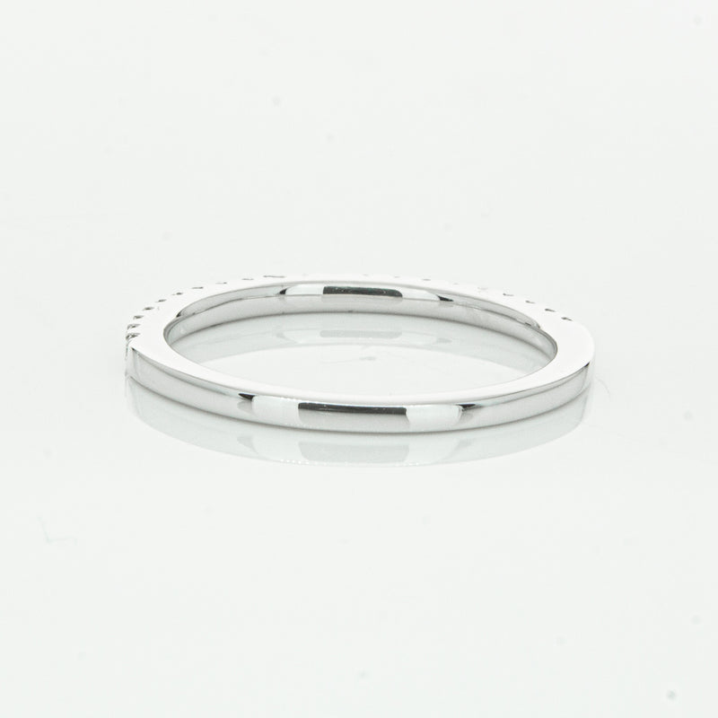 18ct White Gold Diamond Millie Band-Ring-Walker & Hall