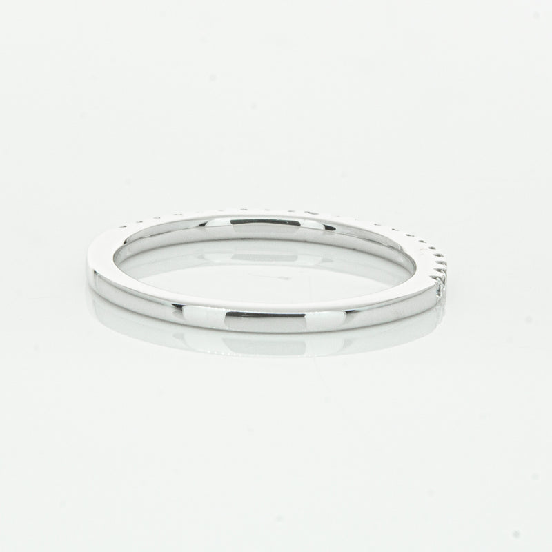 18ct White Gold Diamond Millie Band-Ring-Walker & Hall