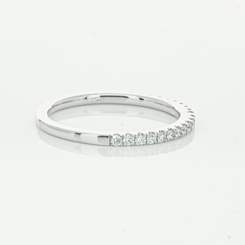 18ct White Gold Diamond Millie Band-Ring-Walker & Hall