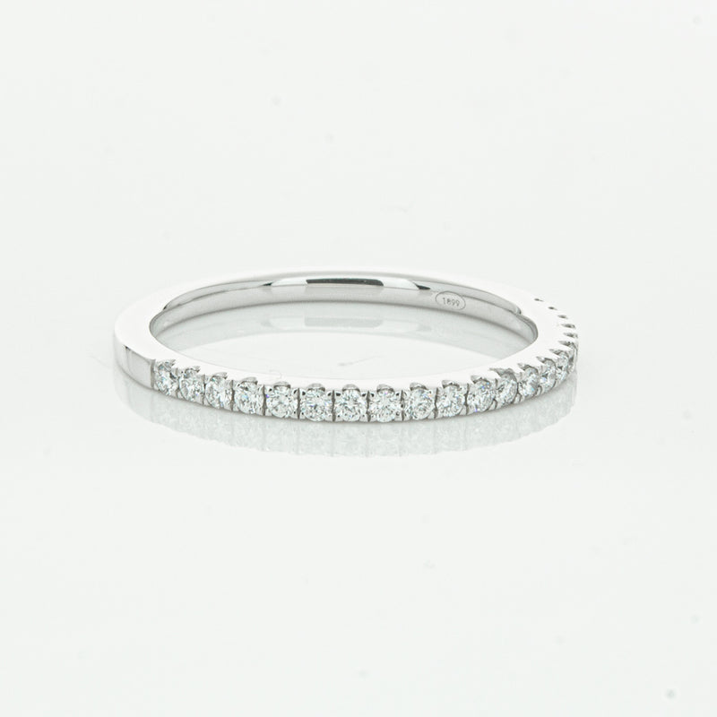 18ct White Gold Diamond Millie Band-Ring-Walker & Hall