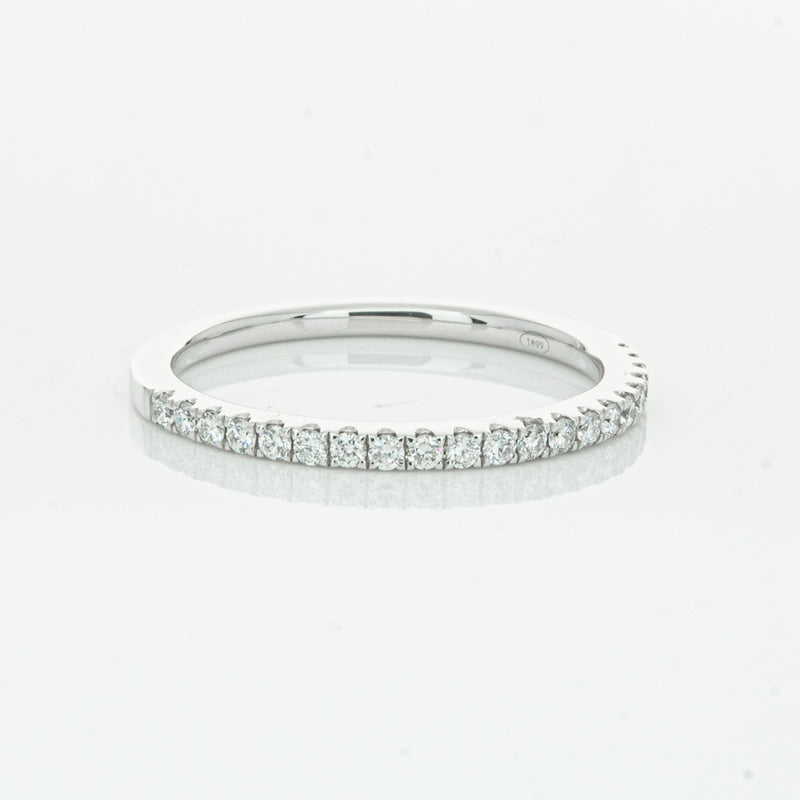 18ct White Gold Diamond Millie Band-Ring-Walker & Hall