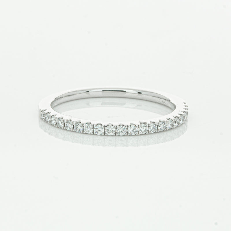 18ct White Gold Diamond Millie Band-Ring-Walker & Hall
