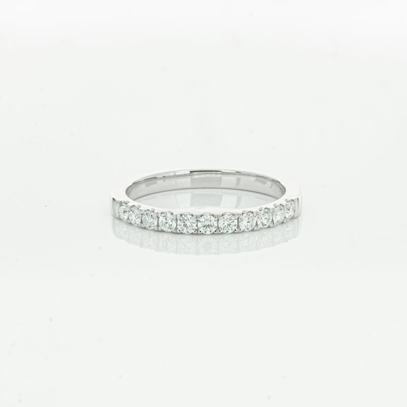 18ct White Gold .32ct Diamond Bella Band-Ring-Walker & Hall