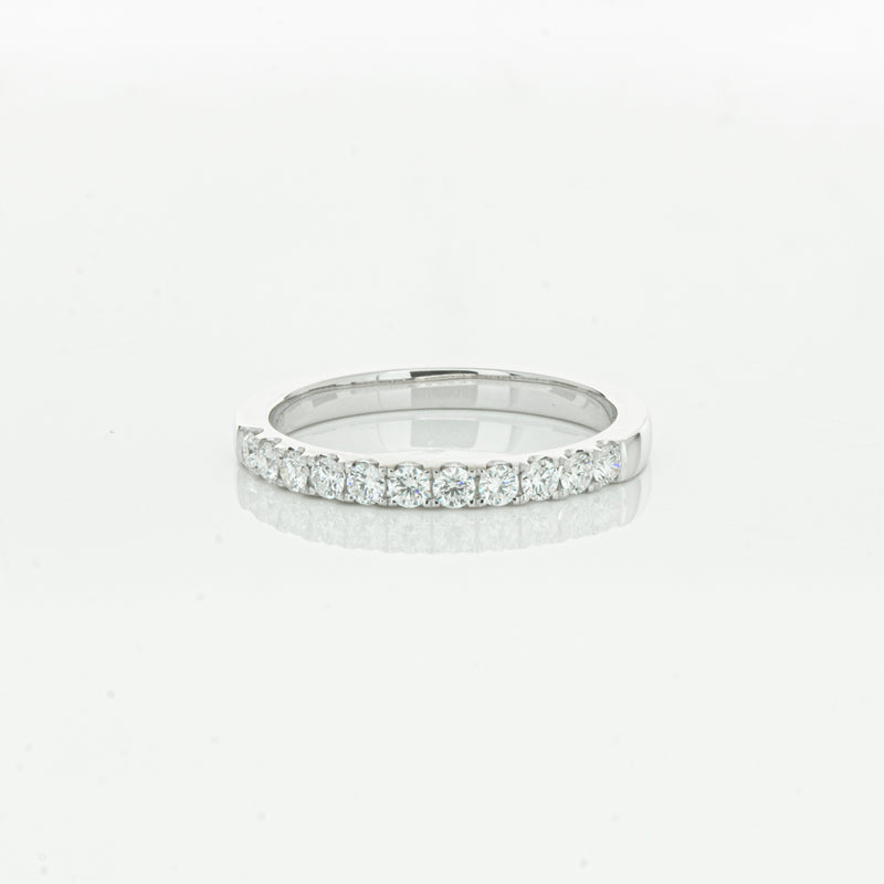 18ct White Gold .32ct Diamond Bella Band-Ring-Walker & Hall