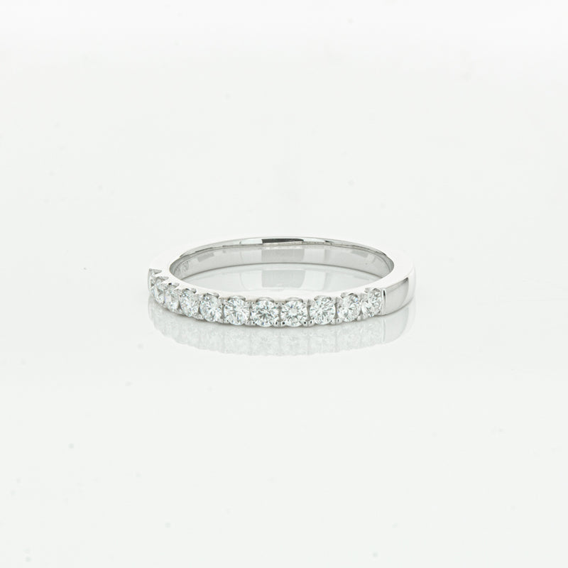 18ct White Gold .32ct Diamond Bella Band-Ring-Walker & Hall