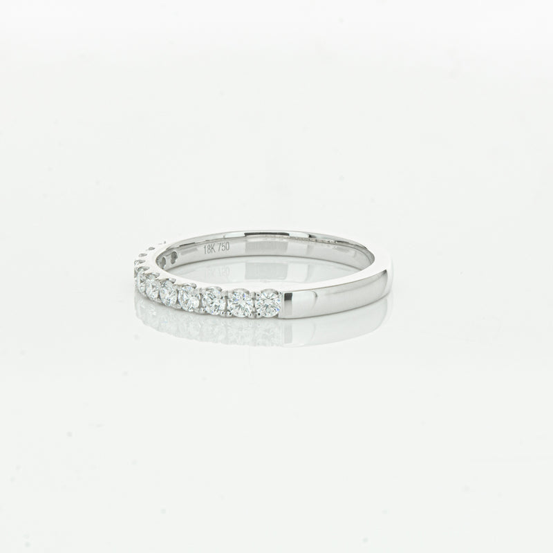 18ct White Gold .32ct Diamond Bella Band-Ring-Walker & Hall
