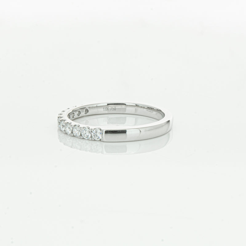 18ct White Gold .32ct Diamond Bella Band-Ring-Walker & Hall