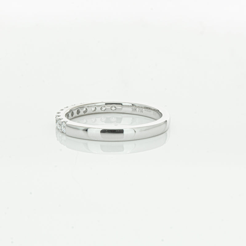 18ct White Gold .32ct Diamond Bella Band-Ring-Walker & Hall